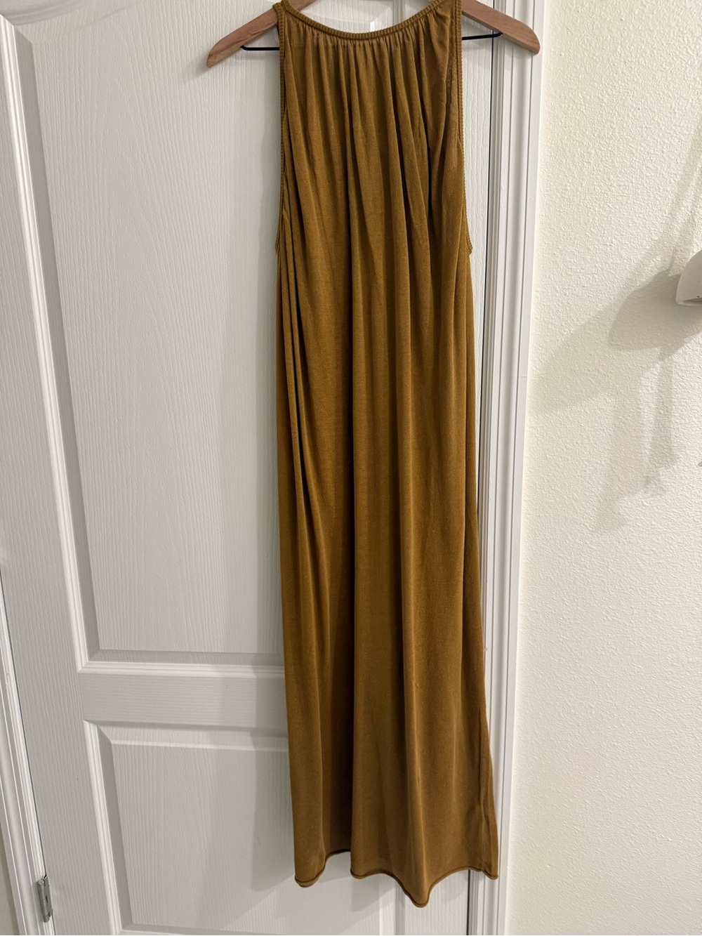 Zara Sleeveless Knit Dress in Mustard